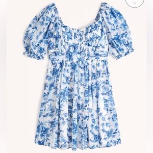 NWT Abercrombie and Fitch Blue Floral Dress